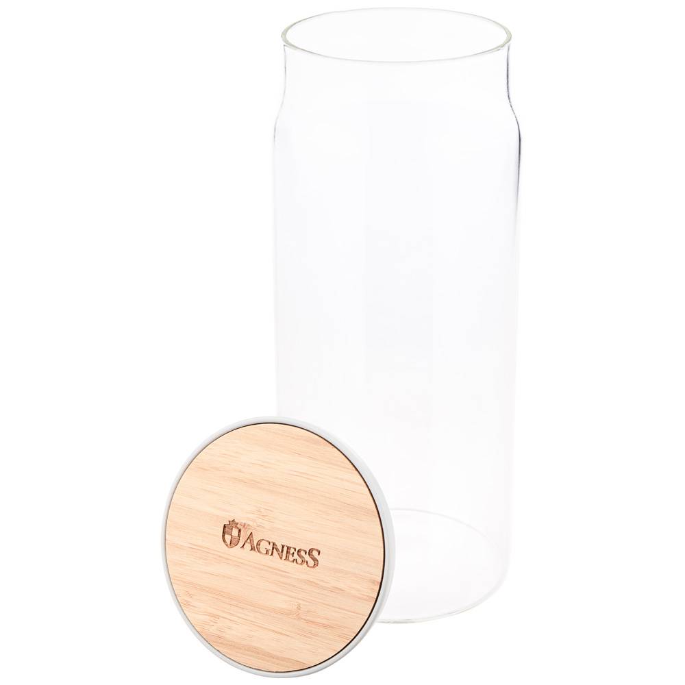 ЕМКОСТЬ ДЛЯ ПИЩЕВЫХ ПРОДУКТОВ AGNESS, NATIVE, D=9.45СМ H=22.8СМ, 1100 МЛ