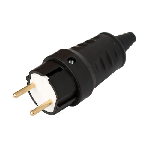 Вилка электр. прямая б/з 6А BYLECTRICA каучук В6-387, Беларусь, 1/16/64