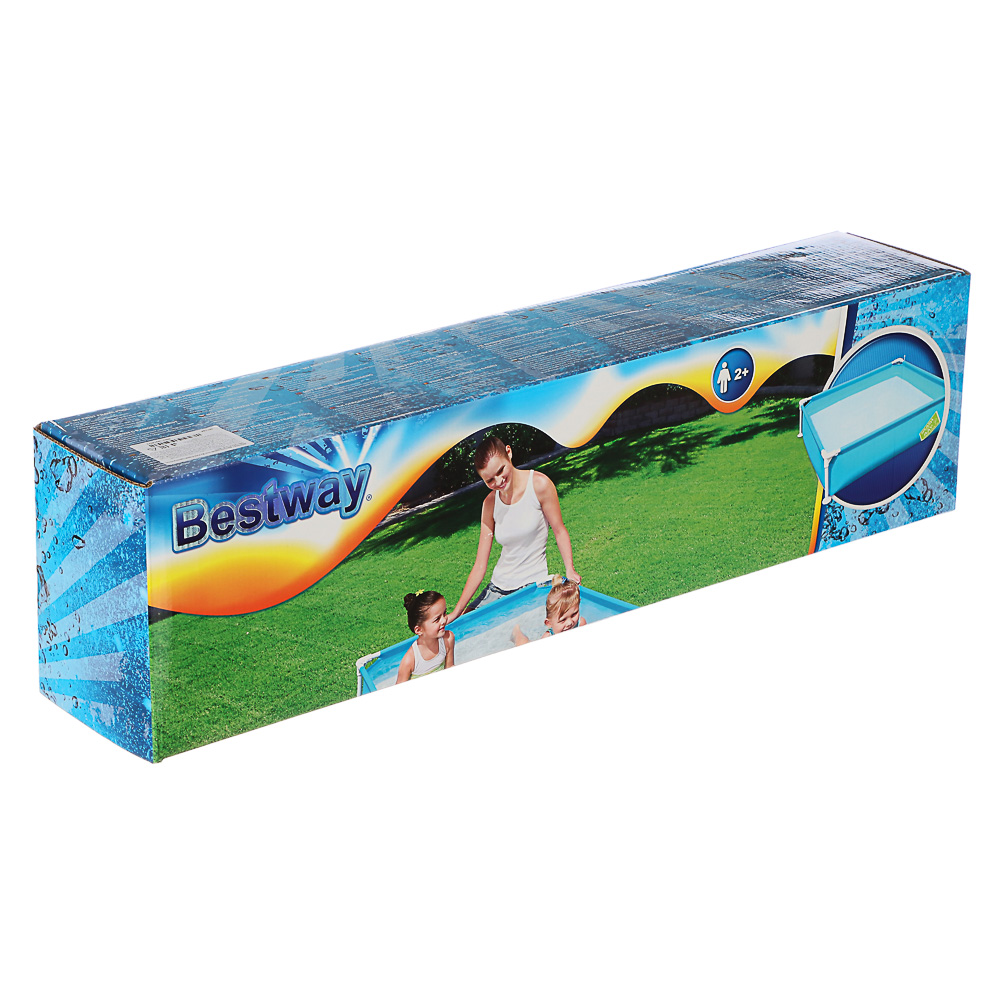 BESTWAY Бассейн каркасный My First Frame прямоугольный, 122x122x30,5см, 56217