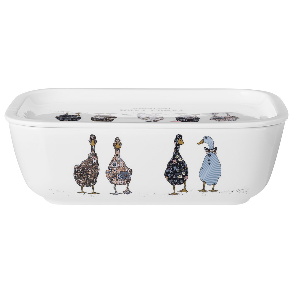 БЛЮДО С КРЫШКОЙ LEFARD "FAMILY FARM" ПРЯМОУГ. 25*17*7,5 СМ 1800 МЛ (КОР=8ШТ.)