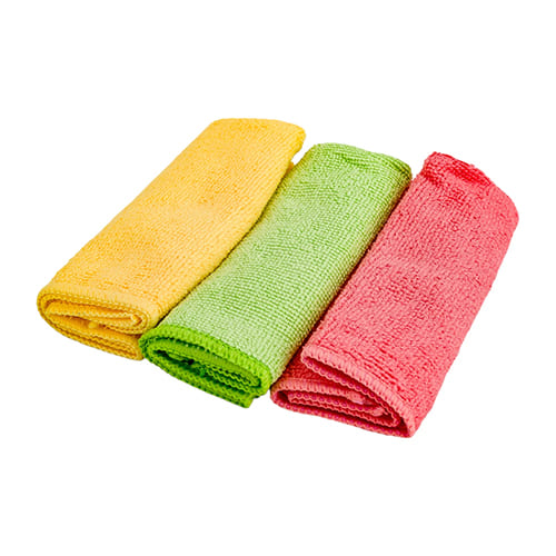 Салфетка универсальная из микрофибры 2+1шт 30х30см 200г/м2 Азур YORK, 1/40