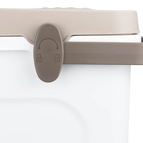 Контейнер для корма 7 л IDEA ЮММИ М 1800, герметичный, капучино