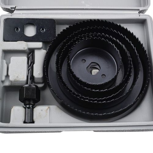 Набор пил кольцевых 64-127мм Барракуда в кейсе, 8шт, 1/30