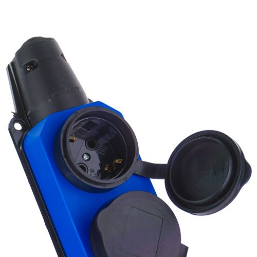 Колодка для удлинителя 4-местн. с/з, с заглушками влагозащищенная, 1/