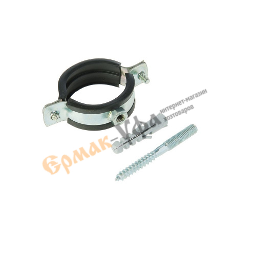 Хомут сантехнический +шпилька шуруп +дюбель 20-24мм, 1/2, 10/200