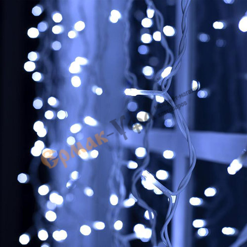 Гирлянда Занавес 2,0х1,5м , LED-360, УМС, свечение белое, белая нить, 220В УЛИЧНАЯ
