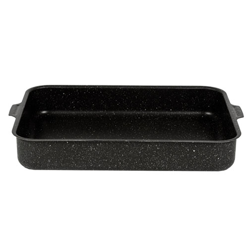 Противень 190х250мм 2 цельные ручки, без крышки, антипригарное покрытие Sasy Stone. Алюминий марки А5, 1/26
