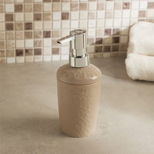 Диспенсер для мыла 350 мл Homver Tule 221304027/01, бежевый