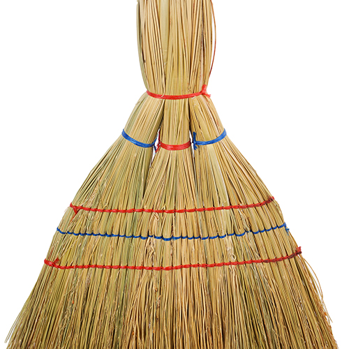 Веник, Украинский, 3-х прошивной, ручка с оплеткой, 3 луча Узбекистан, 5/50