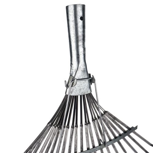 Грабли веерные пластинчатые 20 зубьев оцинкованные без черенка SPETSTEXNIK, 10/10