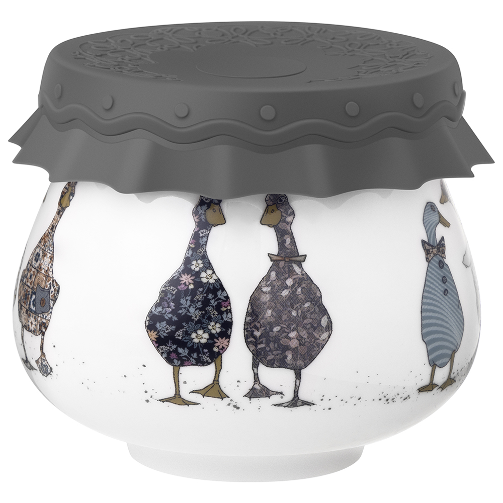 БАНКА LEFARD, FAMILY FARM, С СИЛИКОНОВОЙ КРЫШКОЙ 9*9*7, 5 CM 300 МЛ