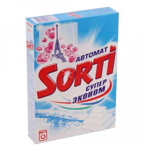 Порошок стиральный Сорти, автомат, 350 гр Суперэконом, 24/24
