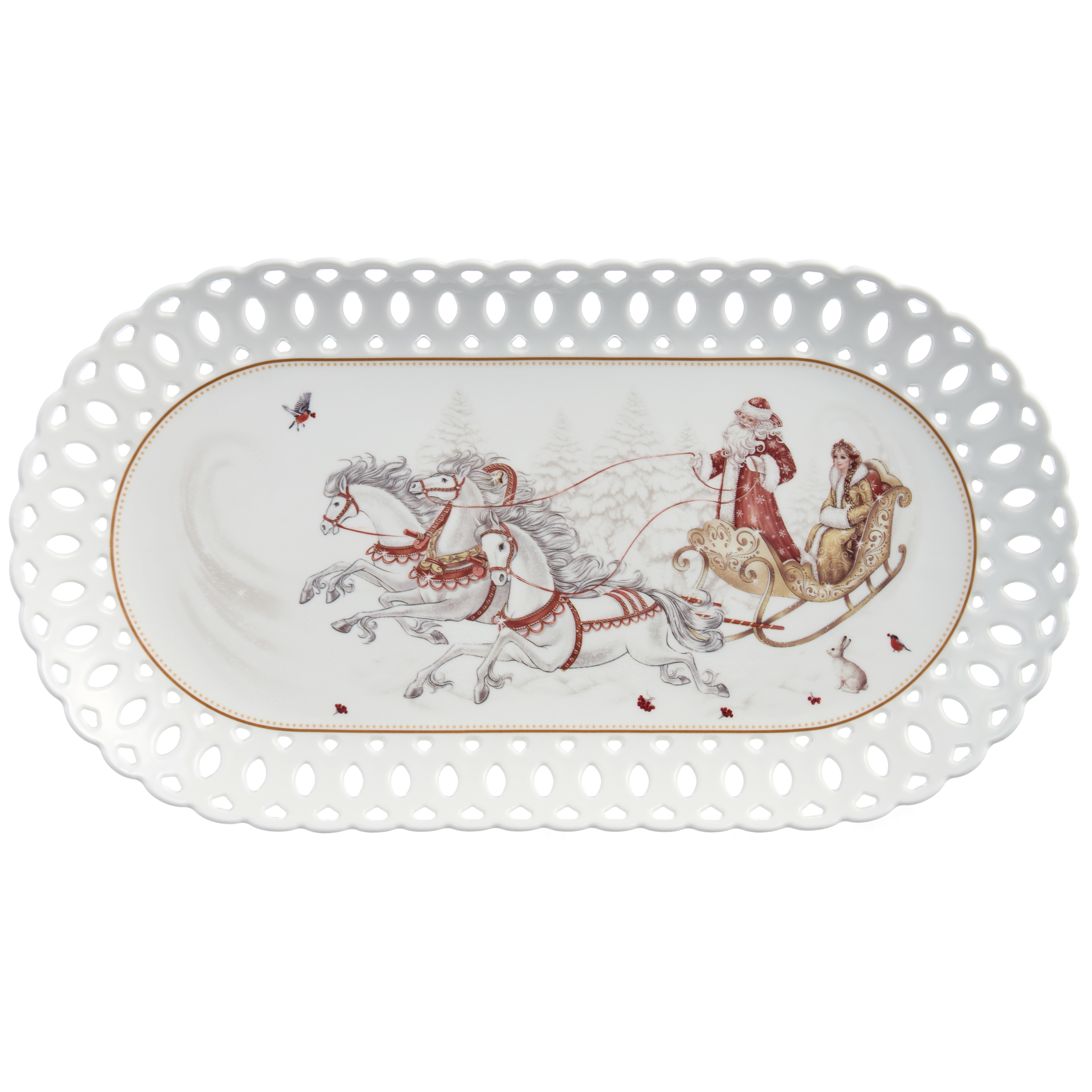 БЛЮДО LEFARD "МОРОЗКО" 35,5 СМ ОВАЛЬНОЕ (КОР=12ШТ.)