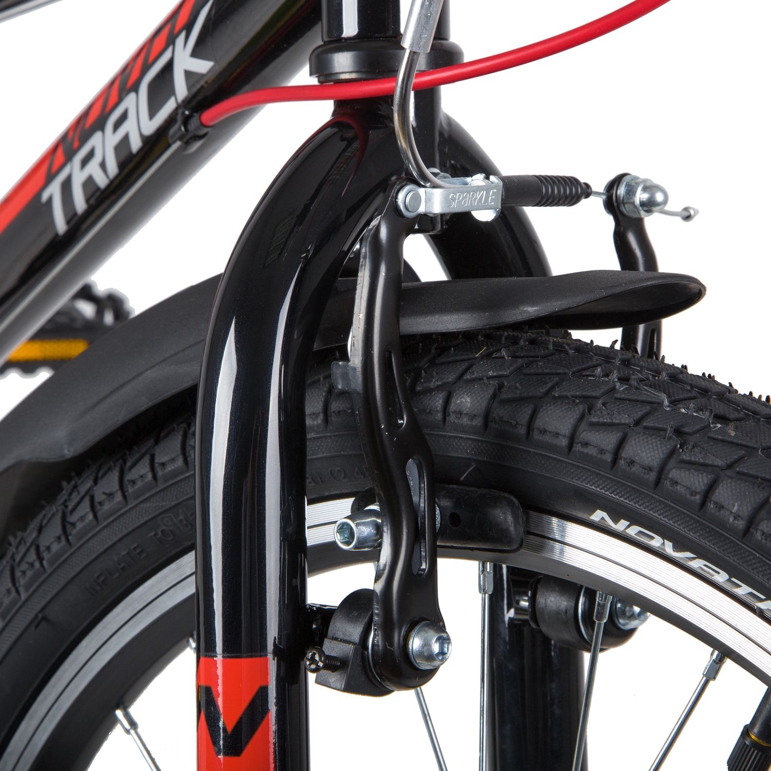 Велосипед NOVATRACK 20, RACER, черный, сталь, 6 скор., Microshift TS38-6/Shimano, V-Brake