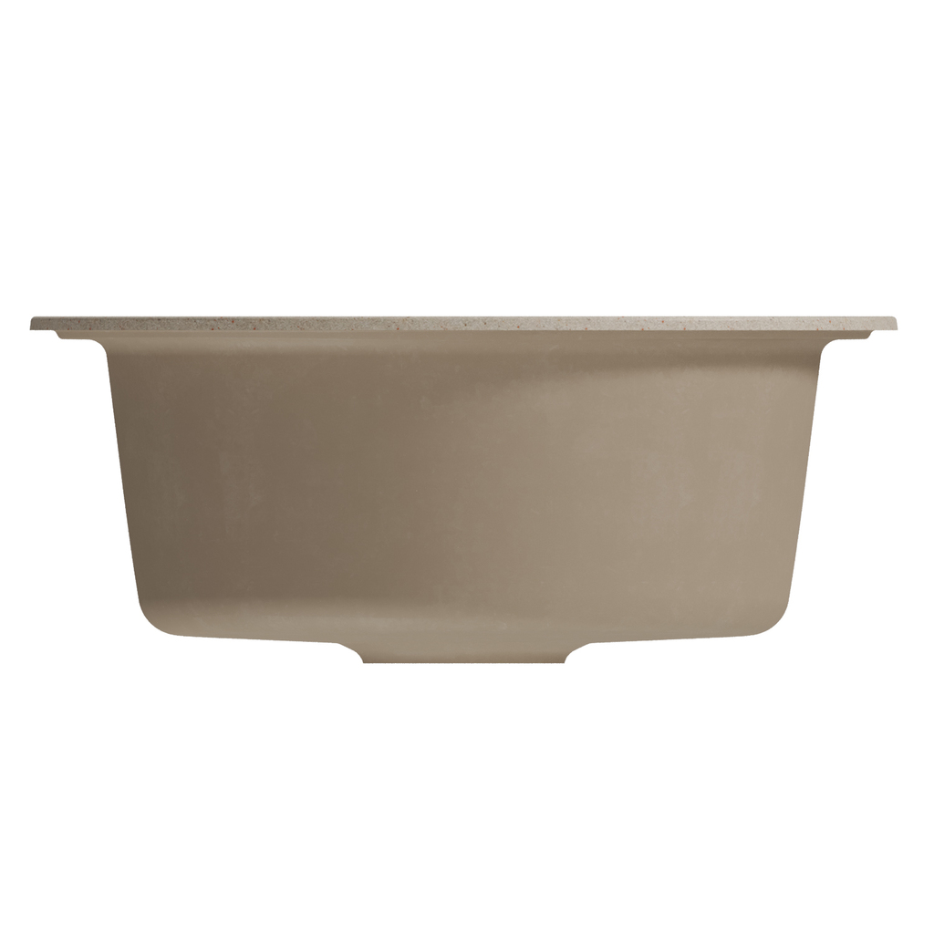 Мойкa ML-GM11 круглая, бежевая, 328, 500мм, глуб. чаши 180 NEW