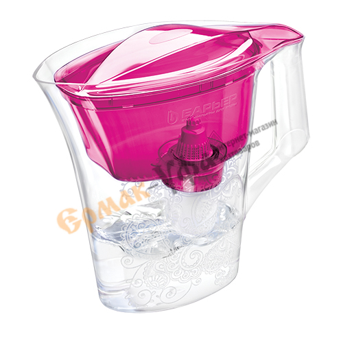 Фильтр кувшин 2,5л Барьер ТАНГО, Пурпурный с узором, 1/6