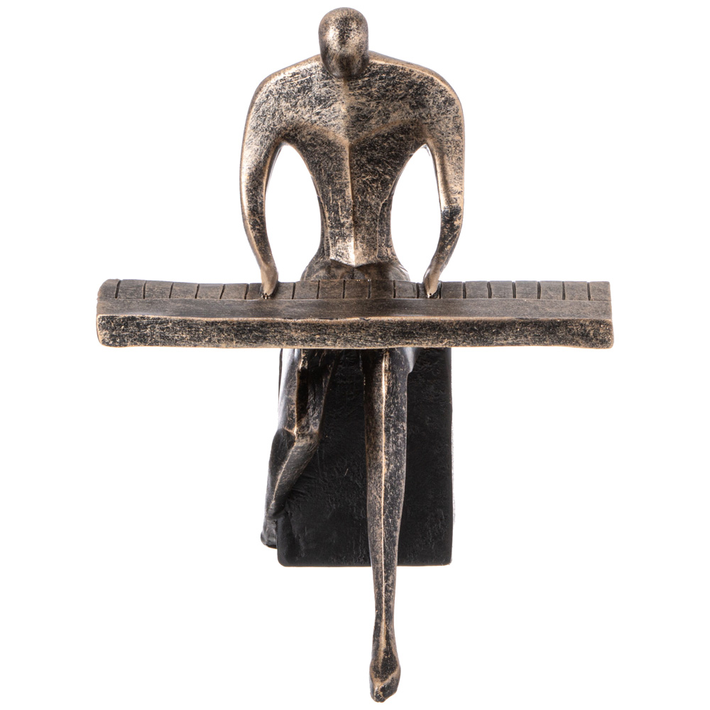 ФИГУРКА ДЕКОРАТИВНАЯ, АБСТРАКЦИЯ. ПИАНИСТ, 18Х16Х18 СМ