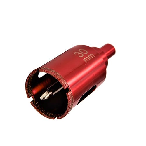 Коронка алмазная по керамограниту и мрамору с напр. сверлом 30 мм Hardcore, 1/168