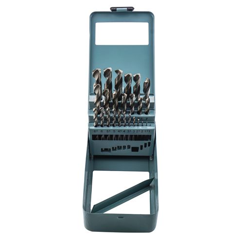 Набор сверл по металлу цилиндрический хвостовик 1-13 мм 25 шт Барракуда стальной кейс, 1/25