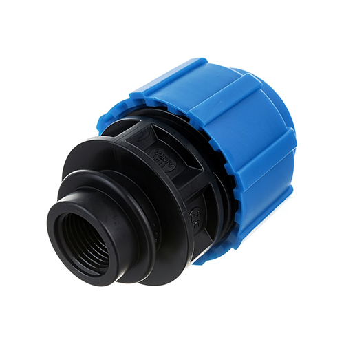 ПНД муфта переходн. с вн. резб. 32х1/2, обж, ПОЛИТЭК, 10/60