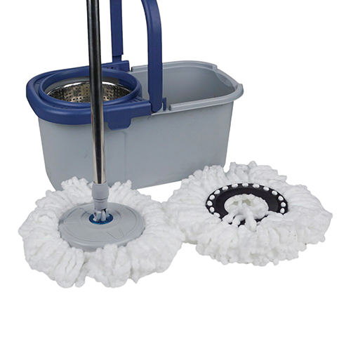 Набор для уборки, швабра+ведро+центрифуга для отжима, 2 насадки из микрофибры, 1/20