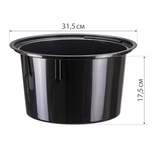 Горшок для цветов Дюна d 340 мм h 385 мм 19,5 л белый, со вставкой, 1/1