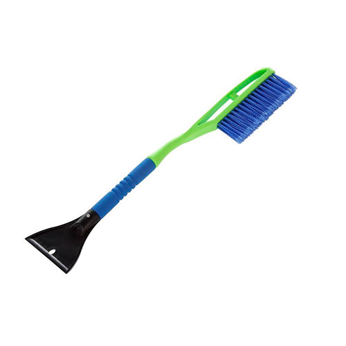 Щетка для снега сметка со скребком для авто зеленая 635 Oktan А3-01-01, 1/30