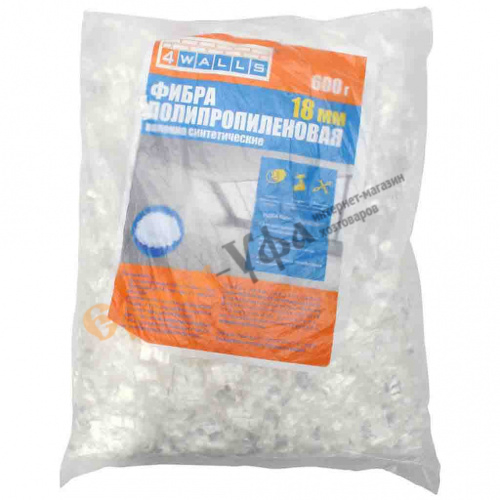 Фиброволокно 18мм 600гр для садовых дорожек и бетона FBV003V, 1/4