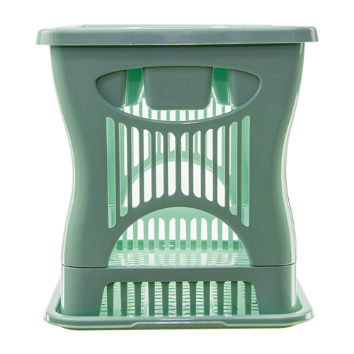 Сушилка для посуды 2-х ярусная, фисташковый, 1/8