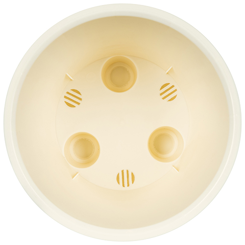 Горшок для цветов 1.6 л Homver Velvet 221602825/01, 160 мм, светло-бежевый