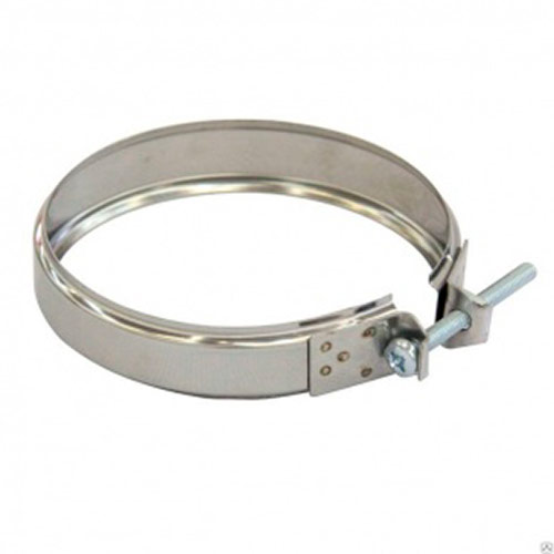 Хомут для дымохода 115 Нз 0,5мм нержавейка, 5/5/