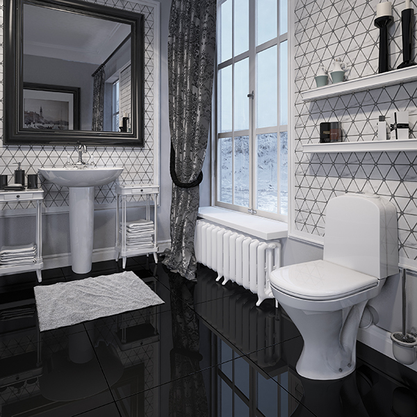 Унитаз-компакт, Classic Basic,  кос, ниж, 2кн.Oliveira, сид.термоп м/л, Sanita Luxe