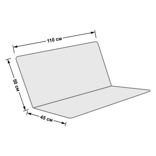 Сиденье для садовых качелей усиленное тканевое 110х50/45 см, оксфорд 600, черный, Tplus, 1/1