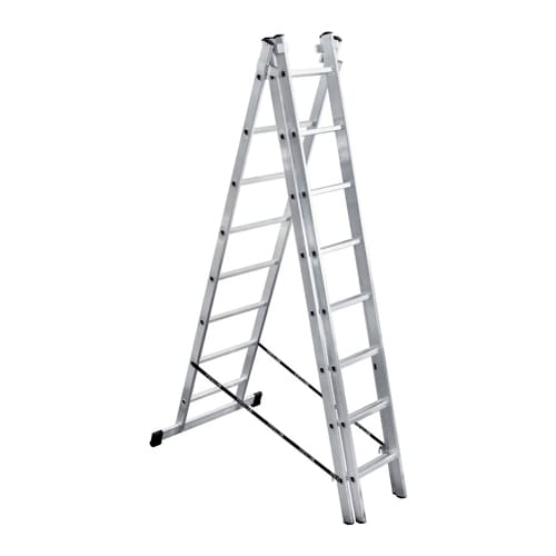 Лестница алюм. трехсекц. 3х8 ступ. выс. 2,330/3,740/5,115, вес 9. 72кг, стен. проф. 1,1мм, 60х20мм UFUK Турция, 1/1