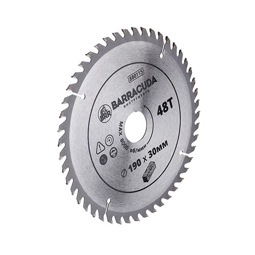 Диск пильный по дереву 190х30х48Т Барракуда, 1/50/100