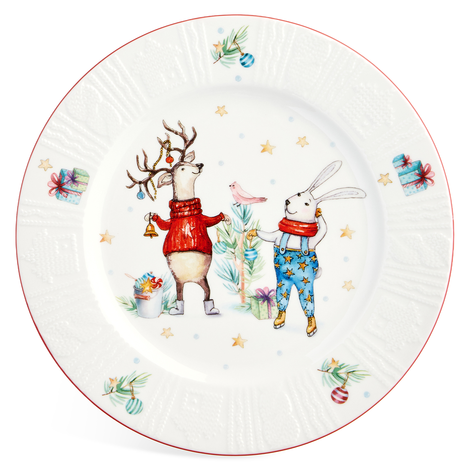 НАБОР ТАРЕЛОК ЗАКУСОЧНЫХ LEFARD "WINTER STORY" 2 ШТ. 20 СМ (КОР=18НАБ.)