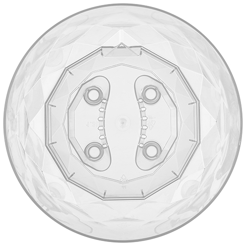 Горшок для орхидей 2.3 л Homver Laurel 221615101/00, 175 мм, с поддоном, бесцветный