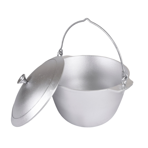 Котел походный 8. 0 л, с крышкой, литой кп80 KUKMARA, 1/4