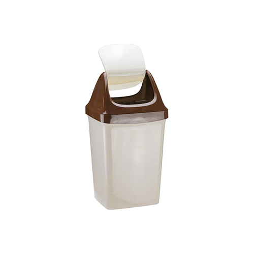 Контейнер для мусора 25 л IDEA СВИНГ М 2463, бежевый мрамор