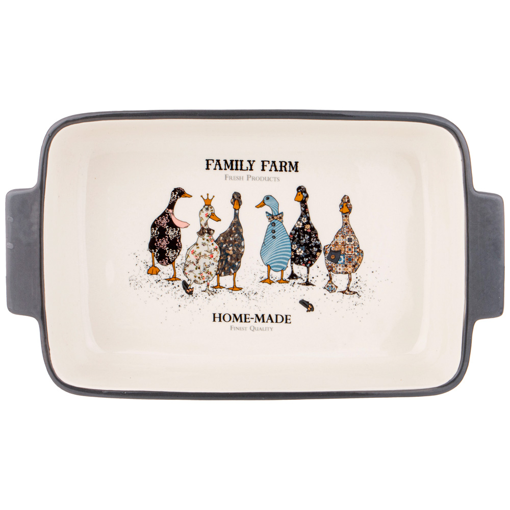 БЛЮДО ДЛЯ ЗАПЕКАНИЯ AGNESS, FAMILY FARM, ПРЯМОУГ.2, 8 Л 33, 5*19, 5*7, 5 СМ