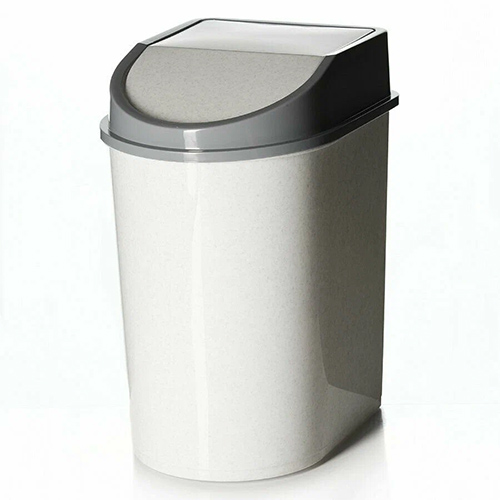 Контейнер для мусора 8 л, мраморный, 1/12