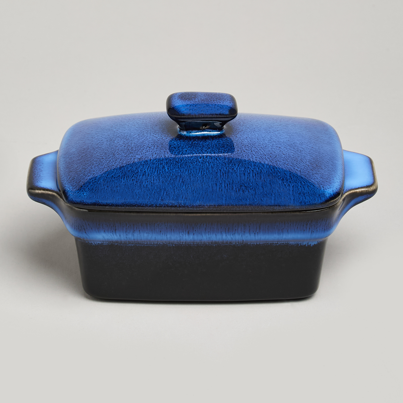 ФОРМА ДЛЯ ЗАПЕКАНИЯ С КРЫШКОЙ / МАСЛЕНКА REACTIVE BLUE 16,5*10*5/9 СМ 250 МЛ