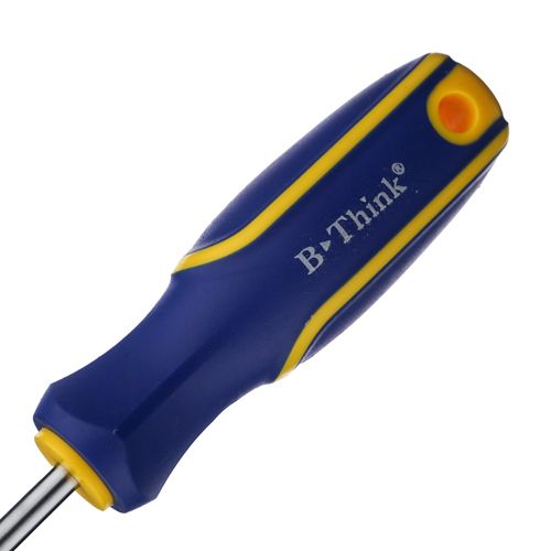 Отвертка крестообразная 6*150 мм ручка комбинированная пластик+резина, магнитный наконечник, 3/12/240