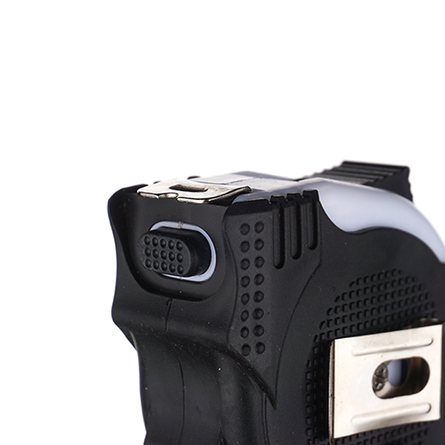 Рулетка 5м х 19мм, обрезиненный корпус, 3 фиксатора Барракуда, 1/12/120