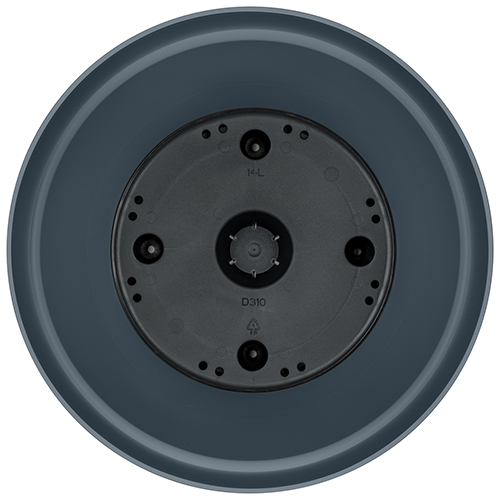 Горшок для цветов 14 л Homver Tarragon 221610735/01, 310 мм, со вставкой, серый