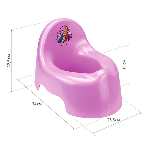 Горшок детский, единорог, 1/12