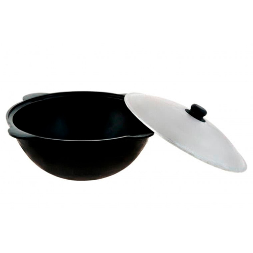 Казан 22,0 л чугунный, с алюминевой крышкой, круглое дно Узбекистан г. Намаган, 1/6