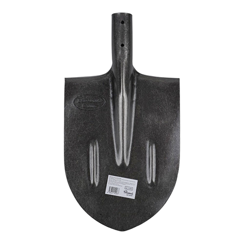 Лопата штыковая рельсовая сталь остроконечная, с ребрами жесткости, Богатый урожай 12/12