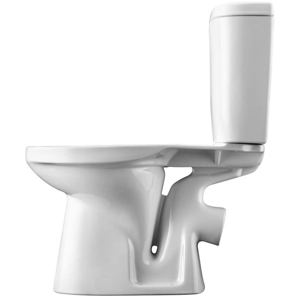 Унитаз-компакт, Анимо,  Эконом, кос.вып, 1-кн. нижн.подв., полип.сидение, Santek