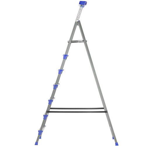 Стремянка метал. 7 ступ. высота до платформы 151см, широкие металл. , НИКА, Россия, 1/1